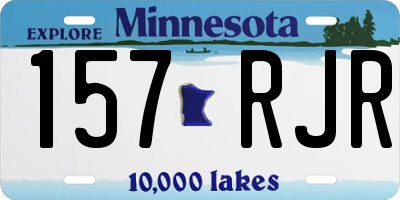 MN license plate 157RJR