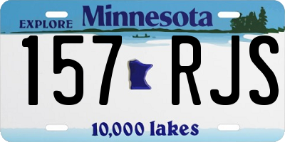 MN license plate 157RJS