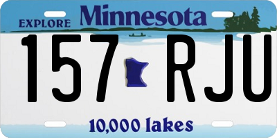 MN license plate 157RJU