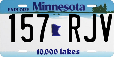 MN license plate 157RJV