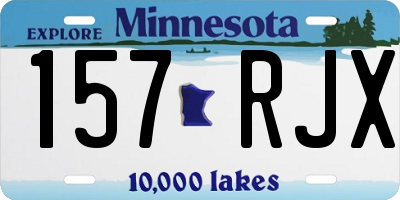 MN license plate 157RJX
