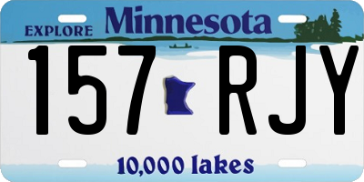 MN license plate 157RJY