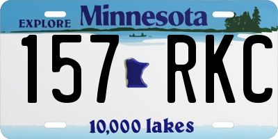 MN license plate 157RKC