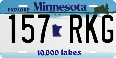 MN license plate 157RKG