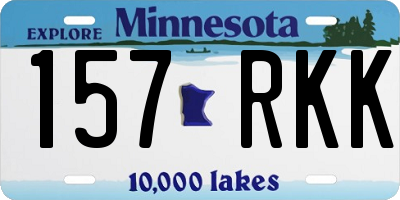 MN license plate 157RKK