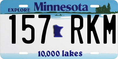 MN license plate 157RKM