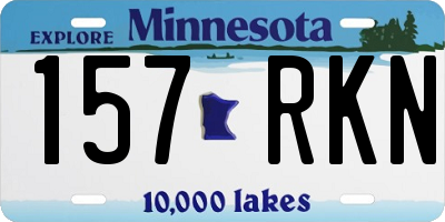 MN license plate 157RKN