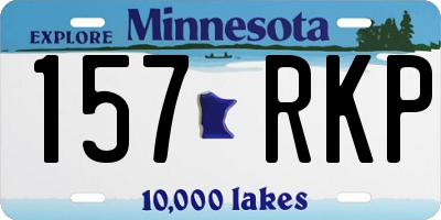MN license plate 157RKP