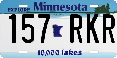 MN license plate 157RKR