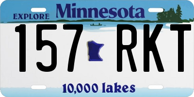 MN license plate 157RKT