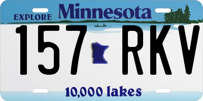 MN license plate 157RKV