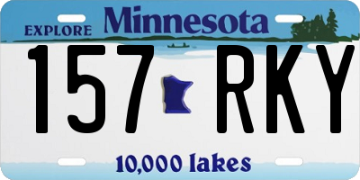 MN license plate 157RKY