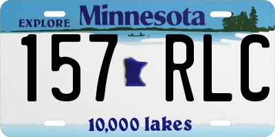 MN license plate 157RLC
