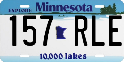 MN license plate 157RLE