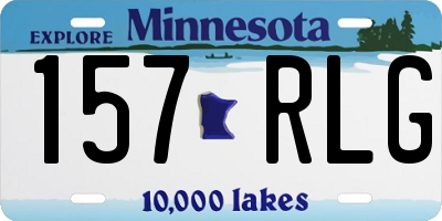 MN license plate 157RLG
