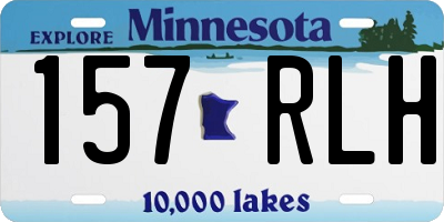 MN license plate 157RLH