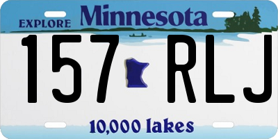 MN license plate 157RLJ