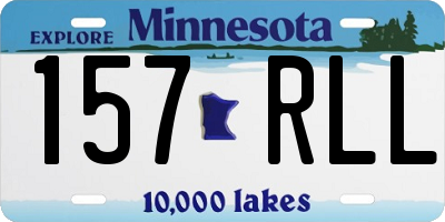 MN license plate 157RLL
