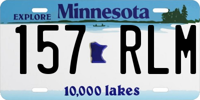 MN license plate 157RLM