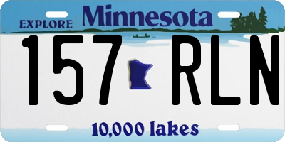 MN license plate 157RLN