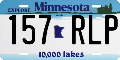 MN license plate 157RLP