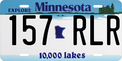 MN license plate 157RLR
