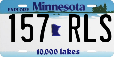 MN license plate 157RLS