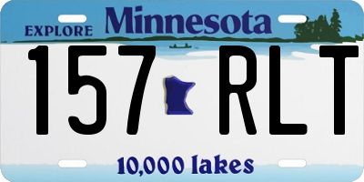 MN license plate 157RLT