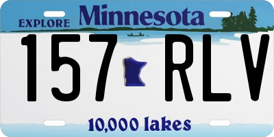 MN license plate 157RLV