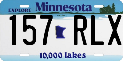 MN license plate 157RLX