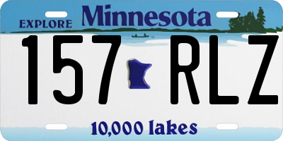 MN license plate 157RLZ