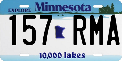 MN license plate 157RMA