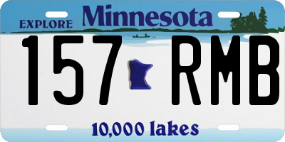MN license plate 157RMB