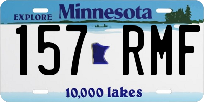 MN license plate 157RMF