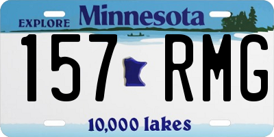 MN license plate 157RMG