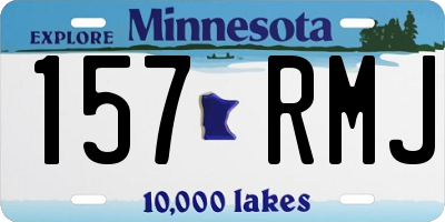 MN license plate 157RMJ
