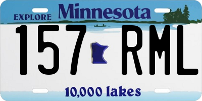 MN license plate 157RML