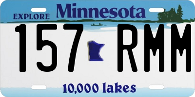 MN license plate 157RMM