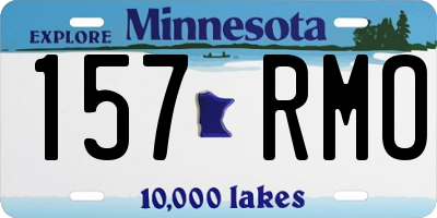 MN license plate 157RMO