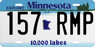 MN license plate 157RMP
