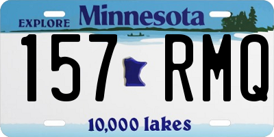 MN license plate 157RMQ