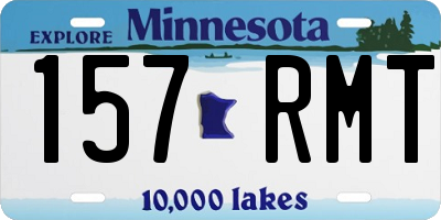 MN license plate 157RMT