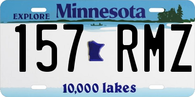 MN license plate 157RMZ