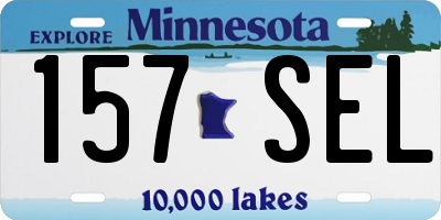 MN license plate 157SEL