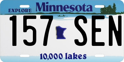 MN license plate 157SEN