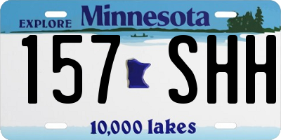 MN license plate 157SHH