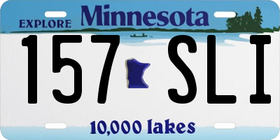 MN license plate 157SLI