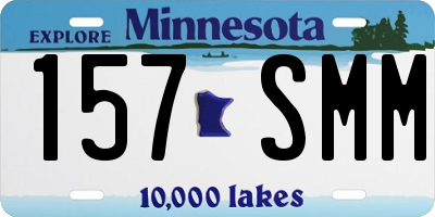 MN license plate 157SMM