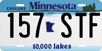 MN license plate 157STF