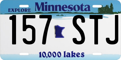 MN license plate 157STJ